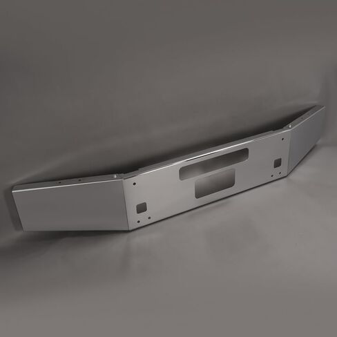KUAFU 3Pcs Front Bumper Assembly w/Tow Hole Compatible with 2004-Present Kenworth T800 T880 Steel Chrome Silvery in Saudi Arabia
