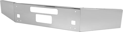 KUAFU 3Pcs Front Bumper Assembly w/Tow Hole Compatible with 2004-Present Kenworth T800 T880 Steel Chrome Silvery in Saudi Arabia