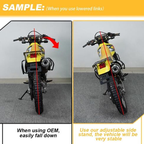 مسند قابل للتعديل للدراجة النارية مناسب لـ Royal Enfield 411 Himalayan 2020-2024، SCRAM 2023-2024 حامل جانبي قابل للتعديل in Kuwait