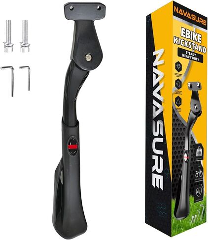 Bike Kickstand 24"-29", Adjustable Height, for Adult Bikes, Kids Bikes, Electric Bikes, Mountain Bikes, Fat Tire Bikes, Motorcycles, Requires 2 Holes in Chainstay (40mm Apart) in Saudi Arabia