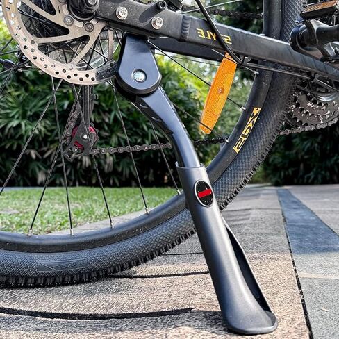 Bike Kickstand 24"-29", Adjustable Height, for Adult Bikes, Kids Bikes, Electric Bikes, Mountain Bikes, Fat Tire Bikes, Motorcycles, Requires 2 Holes in Chainstay (40mm Apart) in Saudi Arabia