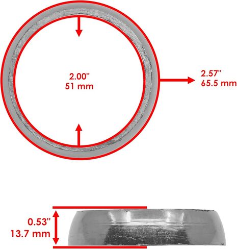 Caltric Muffler Donut Gasket Seal Compatible with Arctic Cat 0612-131 in Saudi Arabia