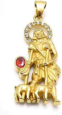 14kt GP San Lazaro Dije Oro Acero Quirurgico in Saudi Arabia