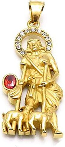 14kt GP San Lazaro Dije Oro Acero Quirurgico in Saudi Arabia