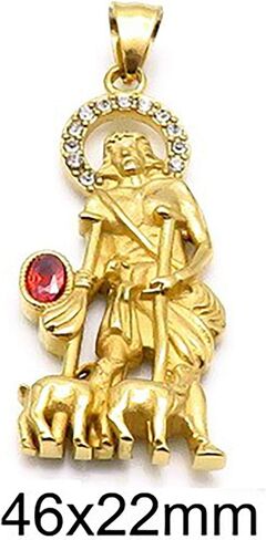 14kt GP San Lazaro Dije Oro Acero Quirurgico in Saudi Arabia