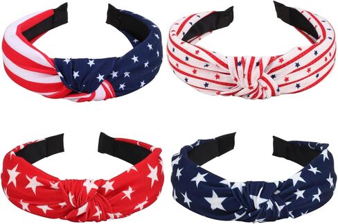 Lonext 4PCS Halloween Headbands for Women Knotted Headband with Spooky Ghost Pumpkin Corn Spider Skeleton Halloween Hair Accessories for Girls in Kuwait
