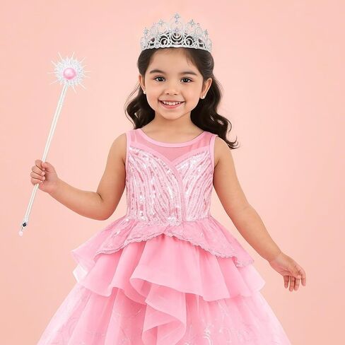 Princess Crown Tiaras for Girls, Silver Bubble Tiara Crystal Queen Crown Headband, Prom Birthday Party Wedding Halloween Costume Accessories for Women Girls in Saudi Arabia