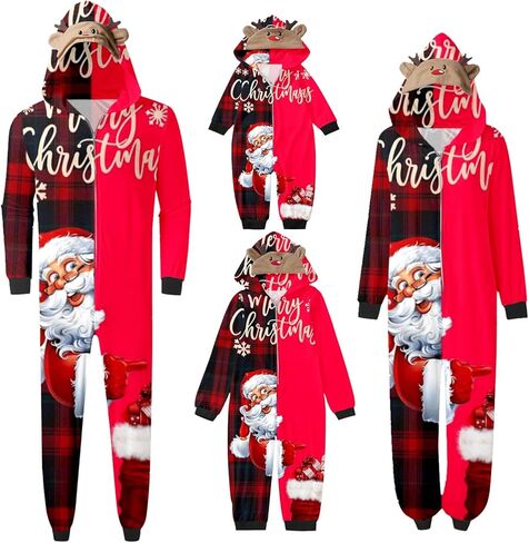 Family Christmas Pajamas Matching Sets Onesie Xmas Snowflake Print PJs Set Long Sleeves Holiday Family Sleepwear in Saudi Arabia