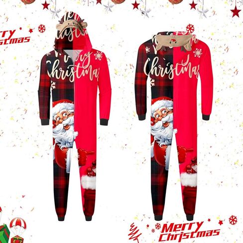 Family Christmas Pajamas Matching Sets Onesie Xmas Snowflake Print PJs Set Long Sleeves Holiday Family Sleepwear in Saudi Arabia