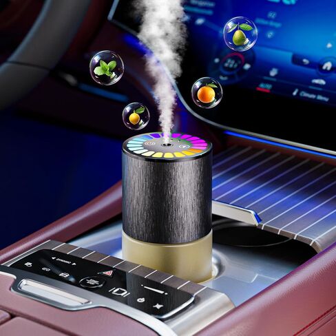 Car Air Freshener, Car Fresheners Long Lasting, Auto On/Off, 3 Adjustable Modes for Custom Scent Intensity, 150mL Large Capacity, Diffuser with RGB Music Syncing Light (Cologne) in Kuwait