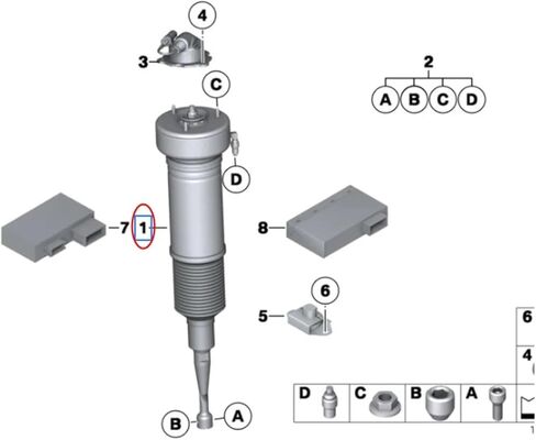 Front Air Suspension Absorber Shock Compatible for Rolls-Royce Phantom 6.7L 2003-2016 Spring Strut(Right) in Saudi Arabia