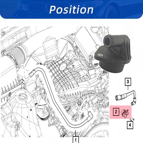 PCV Valve 3.6L Positive Crankcase Ventilation Compatible with Chrysler 200 300 Dodge Challenger Durango Grand Caravan Jeep Cherokee Wrangler Ram 1500#68083202AC 68083202AB in Saudi Arabia