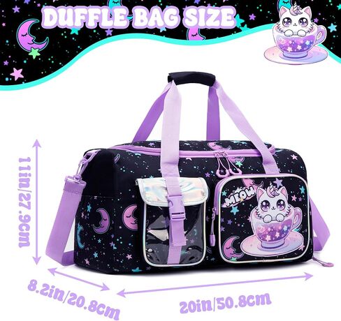 Kids Duffle Bag Boys Overnight Bag for Kids Weekender Travel Bags for Boys Sports Gym Basketball Tennis Bags with Shoe Compartment in Kuwait
