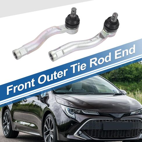 X AUTOHAUX 2pcs Front Outer Tie Rod Ends Kit Suspension Steering Tie Rod End for Toyota Land Cruiser 1998-2002 for Lexus LX470 1998-2002 No.4504769100/4504669195 in Saudi Arabia