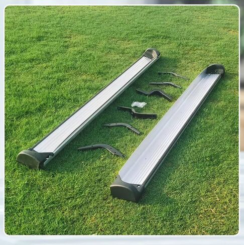 2Pcs Fixed Running Boards Side Steps Foot Protector Bar with Brackets Black Fits for Toyota Hilux Vigo 2012-2014 in Saudi Arabia