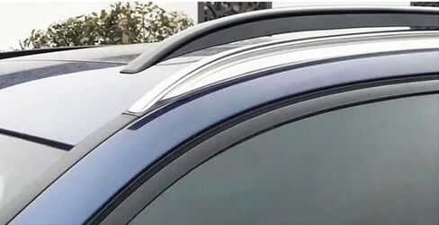 2 قطعة يناسب BMW X5 2014-2018 الألومنيوم سقف السكك الحديدية رف الجانب غطاء شريط السكك الحديدية in Saudi Arabia