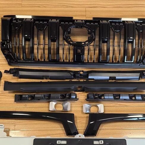 Fits J250 LC250 Land Cruiser Prado 2024 2025 Front Bumper Rear Skid Plate Bumper Guard Bar Trim Cover ABS in Saudi Arabia