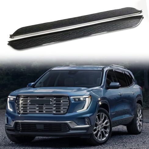 Fit for 2024 2025 GMC Acadia Running Boards Side Steps Nerf Bar Accessories （Suitable for Gasoline Models ） in Saudi Arabia
