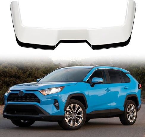 جناح خلفي سبويلر يناسب 2019-2025 RAV4 من ألياف الكربون الحقيقية على شكل حرف V جناح خلفي سبويلر خلفي in Saudi Arabia