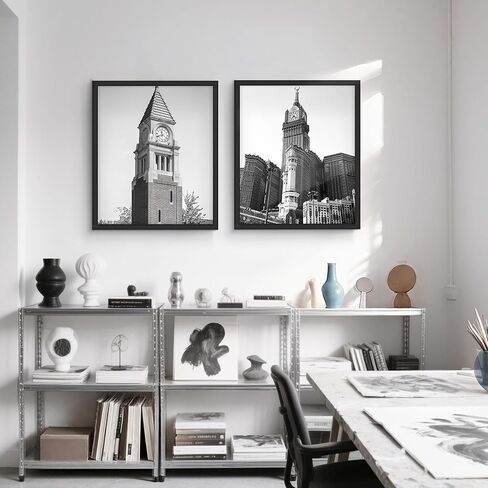 إطار ملصق مقاس 24 × 36، إطارات ملصقات سوداء مقاس 24 × 36 بوصة للملصقات والمطبوعات الفنية، تثبيت على الحائط أفقيًا أو رأسيًا، عبوتان. in Kuwait