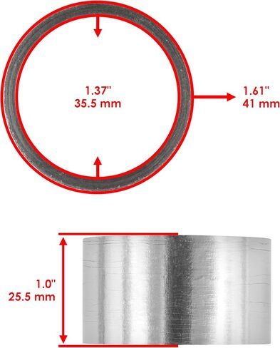 Caltric Muffler Pipe Gasket Compatible with Kawasaki Bayou 185 Klf185A 1986 1987 1988 in Saudi Arabia