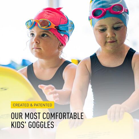 FINIS Dragonfly Goggles - Underwater Swimming Goggles for Kids - UV Protection - Anti-Fogging - Swim Goggle for Children Ages 3-8 - Shark Camo in Kuwait