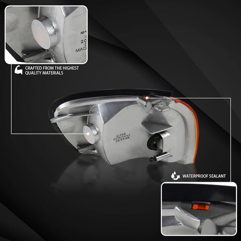 Autozensation متوافق مع Subaru Impreza 1995-2001، مصابيح زاوية العدسات الكهرمانية، مجموعة زوج L+R in Saudi Arabia