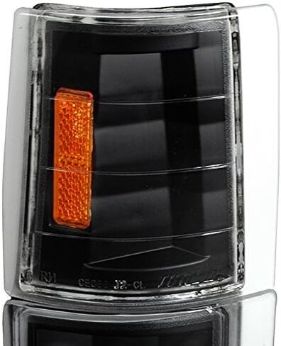SPEC-D TUNING Black Housing Clear Lens 4PC Corner Lights Compatible with 1994-1998 Chevy C10 Pickup Truck L+R Pair Assembly in Saudi Arabia