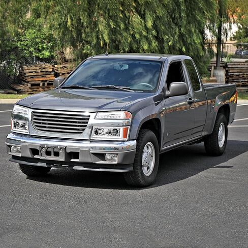 مصابيح زاوية LED كاملة من SPEC-D دخان أسود مع إشارة انعطاف تسلسلية، متوافقة مع 2004-2012 Chevy Colorado، مجموعة المصابيح الأمامية اليسرى + اليمنى in Saudi Arabia