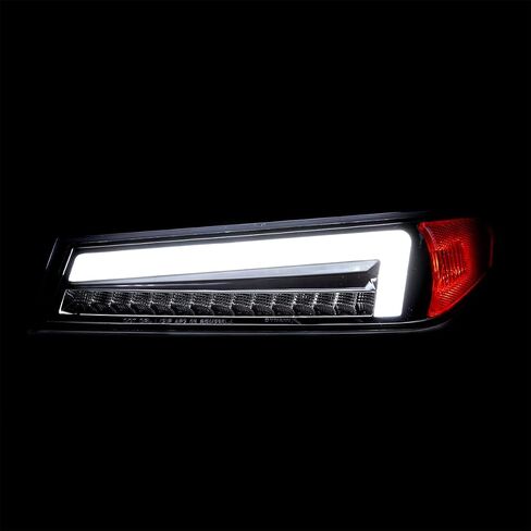 مصابيح زاوية LED كاملة من SPEC-D دخان أسود مع إشارة انعطاف تسلسلية، متوافقة مع 2004-2012 Chevy Colorado، مجموعة المصابيح الأمامية اليسرى + اليمنى in Saudi Arabia