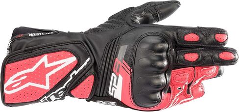 قفازات Alpinestars للسيدات Stella SP-8 V3، مقاس XS، أسود/أبيض/وردي فاتح in Saudi Arabia