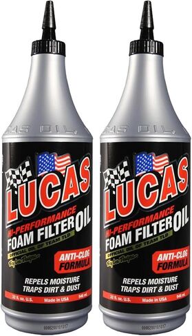 Lucas Oil High Performance Foam Filter Oil - 1qt. 10798 in Saudi Arabia