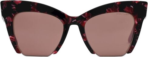 Guess By Marciano GM0785 Sunglasses - Pink Frame, Bordeaux Mirror Lenses, 51 mm Lens GM07855174U in Saudi Arabia