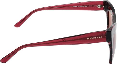 Guess By Marciano GM0785 Sunglasses - Pink Frame, Bordeaux Mirror Lenses, 51 mm Lens GM07855174U in Saudi Arabia