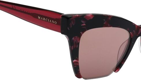 Guess By Marciano GM0785 Sunglasses - Pink Frame, Bordeaux Mirror Lenses, 51 mm Lens GM07855174U in Saudi Arabia