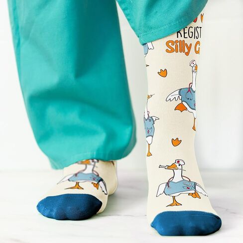 VICRAZY Gifts for Women – Funny Nurse Socks, Cool Presents for Nurses, Unique Nurse Presents, Stocking Stuffers for Nursing Students, RN & Doctor Christmas Gifts for women in Saudi Arabia