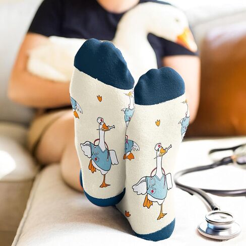 VICRAZY Gifts for Women – Funny Nurse Socks, Cool Presents for Nurses, Unique Nurse Presents, Stocking Stuffers for Nursing Students, RN & Doctor Christmas Gifts for women in Saudi Arabia