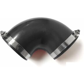 90 Degree Elbow PVC Rubber with 2 Clamps (3"-3" Blue) in Saudi Arabia
