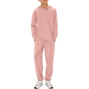 Haloumoning Boys Sweatsuit Kids Fashion Hoodies Sweatshirts and Jogger Set 2 Piece Fall Outfits 5-14 Years in Saudi Arabia
