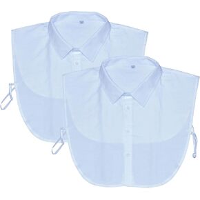 YIZHONG قميص صناعي بياقة قابلة للفصل وياقة ديكي للنساء والرجال in Kuwait