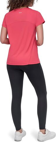 DKNY Women's Short Sleeve Logo Mesh Tech Tee in Saudi Arabia
