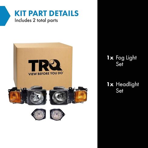 طقم الإضاءة TRQ HU2502100 HU2592101 HU2593101 متوافق مع 2006-2010 هامر H3 2009-2010 H3T in Saudi Arabia