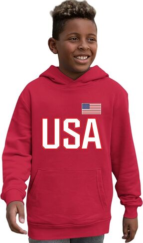 كنزة بغطاء للرأس من Go All Out USA National Pride للرجال والنساء والشباب in Saudi Arabia
