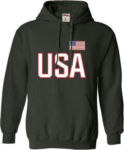 كنزة بغطاء للرأس من Go All Out USA National Pride للرجال والنساء والشباب in Saudi Arabia
