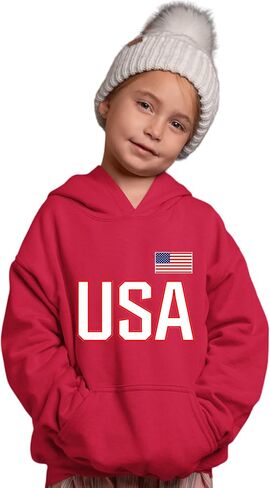 كنزة بغطاء للرأس من Go All Out USA National Pride للرجال والنساء والشباب in Saudi Arabia