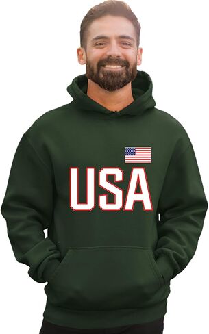 كنزة بغطاء للرأس من Go All Out USA National Pride للرجال والنساء والشباب in Saudi Arabia