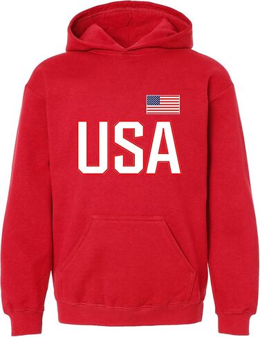 كنزة بغطاء للرأس من Go All Out USA National Pride للرجال والنساء والشباب in Saudi Arabia