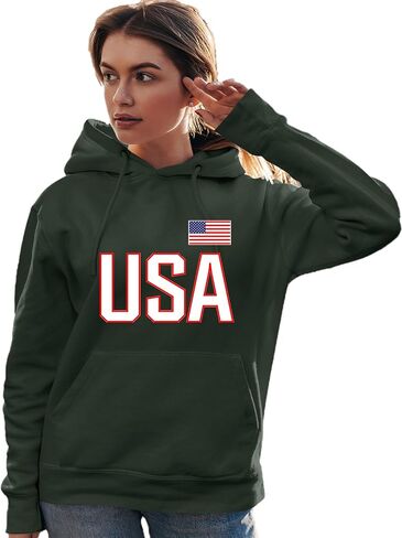 كنزة بغطاء للرأس من Go All Out USA National Pride للرجال والنساء والشباب in Saudi Arabia