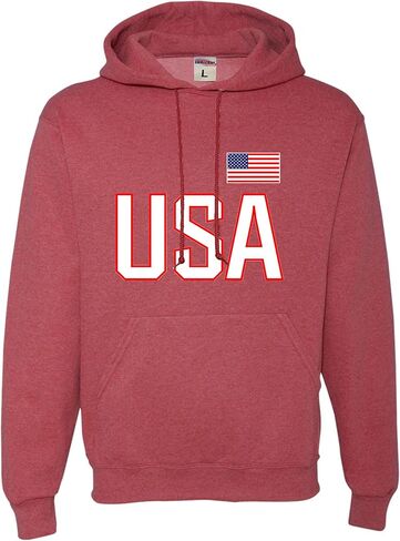 كنزة بغطاء للرأس من Go All Out USA National Pride للرجال والنساء والشباب in Saudi Arabia