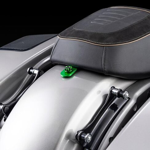 Advanblack Axion CNC غطاء مقبض مقعد الترباس، غطاء لولبي مقعد الألومنيوم متوافق مع Harley 1996-2025 (أرجواني) in Saudi Arabia